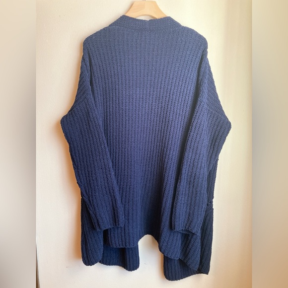 Band of Gypsies cable knit Cardigan sweater small (large) oversized hippie - Picture 5 of 6